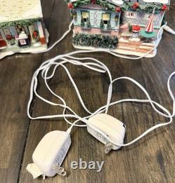 Set Of 2 Department 56 Christmas Village 2007 The Flamingo Motel & Lot 57 Court