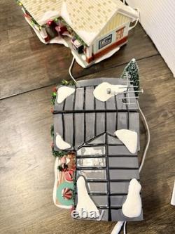 Set Of 2 Department 56 Christmas Village 2007 The Flamingo Motel & Lot 57 Court