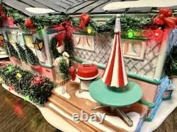 Set Of 2 Department 56 Christmas Village 2007 The Flamingo Motel & Lot 57 Court