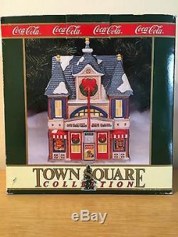 Set of 4 Coca Cola Village tree stand theater chowder house general store