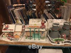 Simpsons Christmas Village Nine Piece Set Just Opened To Display (2002)