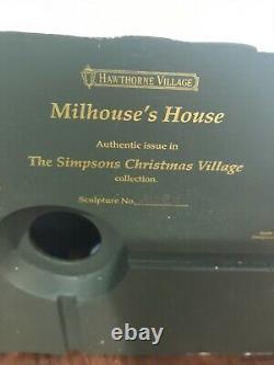 Simpsons Hawthorne Christmas Village'Milhouse's House' COA 2006 Simpson Holiday