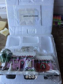 Simpsons Hawthorne Christmas Village, Millhouse's House with COA RARE