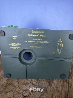 Simpsons Hawthorne Christmas Village, Millhouse's House with COA RARE