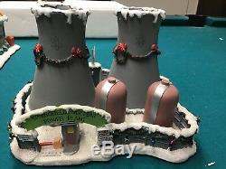 Simpsons Hawthorne Christmas Village Springfield Nuclear Power Plant 2004 WithCOA