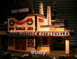 Snow Village Dept 56 HARLEY-DAVIDSON MANUFACTURING! 54948 NeW! MINT! FabULoUs