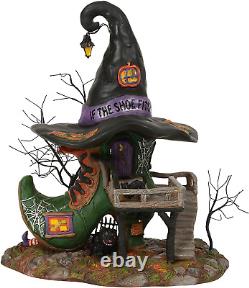 Snow Village Halloween Esmeralda'S Shoe Shop Lit Building, 10.25, Multicolor