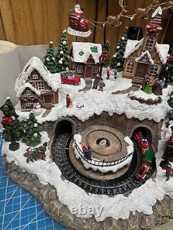 Snowy Holiday Village Centerpiece with Lights and Music #1487765