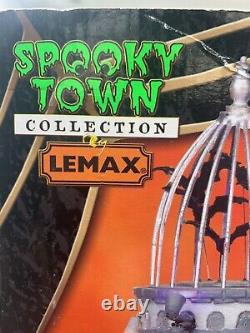 Spooky Town 2011 Lemax Vampire Bat Aviary NOS Halloween Decor Village House