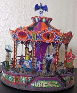 Spooky Town By Lemax, Spooky Scare-Ousel, Halloween Carousel