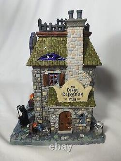 Spooky Town Dingy Dungeon Pub Lemax 05014 Retired Working with box Photos