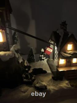 St. Nicholas Square House and Gondolas Animated Lighted Ski Hill Chair Lift