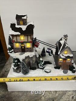 St. Nicholas Square House and Gondolas Animated Lighted Ski Hill Chair Lift