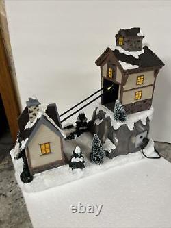 St. Nicholas Square House and Gondolas Animated Lighted Ski Hill Chair Lift