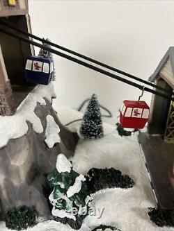 St. Nicholas Square House and Gondolas Animated Lighted Ski Hill Chair Lift
