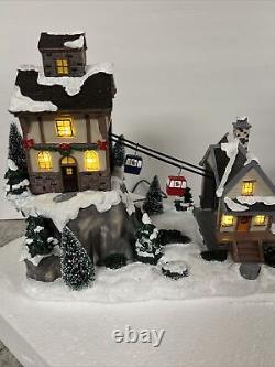 St. Nicholas Square House and Gondolas Animated Lighted Ski Hill Chair Lift