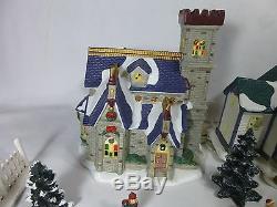 St. Nicholas Square Lighted Village Collection Victorian House Church Start Set