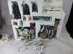St. Nicholas Square Lighted Village Collection Victorian House Church Start Set