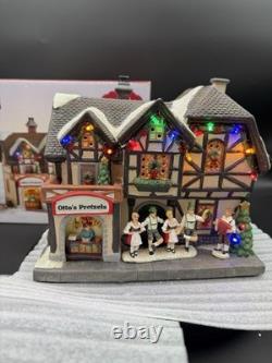 St. Nicholas Square Oktoberfest 2020 Christmas Village Ottos Pretzels With Box