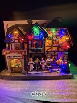 St. Nicholas Square Oktoberfest 2020 Christmas Village Ottos Pretzels With Box