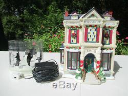 St Nicholas Square University Club Christmas Village Vtg Ceramic Holiday Box