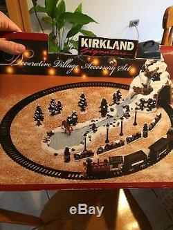 TESTED Kirkland Signature Decorative Village Set Christmas Train Set