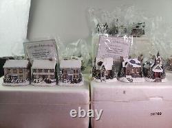 THOMAS KINKADE Cottage Winter Memories ILLUMINATED HOUSE ORNAMENTS