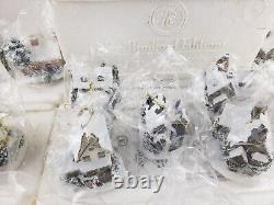 THOMAS KINKADE Cottage Winter Memories ILLUMINATED HOUSE ORNAMENTS