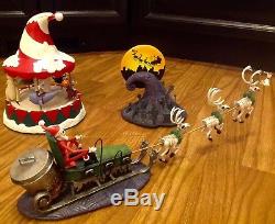 (TWO) EXTREMELY RARE Nightmare Before Christmas Hawthorne Village Pieces