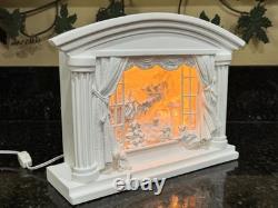 Tested Dept 56 Holiday Silhouettes Dash Away All Lighted Scene #78648