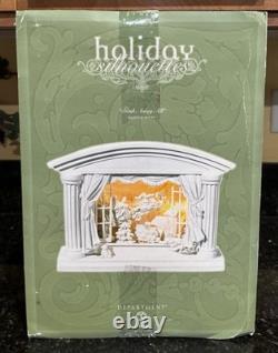 Tested Dept 56 Holiday Silhouettes Dash Away All Lighted Scene #78648