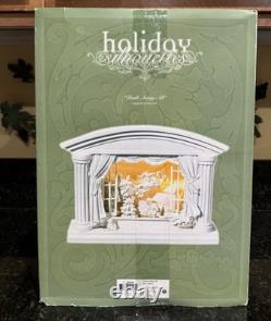 Tested Dept 56 Holiday Silhouettes Dash Away All Lighted Scene #78648