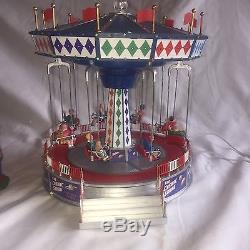 The Cosmic Swing by Lemax Village Collection Amusement Park Christmas Set