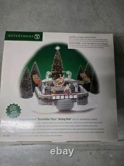 The Department 56 Rockefeller Plaza Skating Rink Set of 3