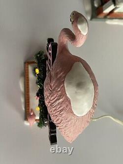 The Flamingo Motel Dept 56 799930 Snow Village Christmas Illuminated with Extras