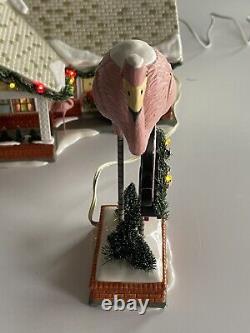 The Flamingo Motel Dept 56 799930 Snow Village Christmas Illuminated with Extras