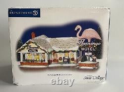 The Flamingo Motel Dept 56 799930 Snow Village Christmas Illuminated with Extras