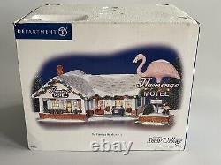 The Flamingo Motel Dept 56 799930 Snow Village Christmas Illuminated with Extras