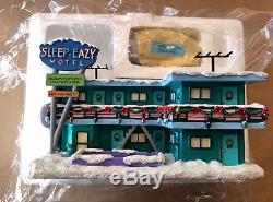 The Simpsons SLEEP-EAZY MOTEL Hawthorne Christmas Village with COA Tapped Out