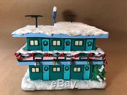 The Simpsons SLEEP-EAZY MOTEL Hawthorne Christmas Village with COA Tapped Out