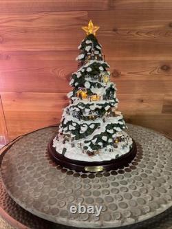 Thomas Kincade s Village Christmas Tree 2004 Bradford Edition Illuminated Tree