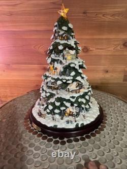 Thomas Kincade s Village Christmas Tree 2004 Bradford Edition Illuminated Tree