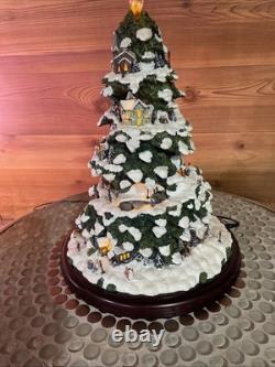 Thomas Kincade s Village Christmas Tree 2004 Bradford Edition Illuminated Tree