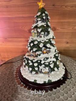 Thomas Kincade s Village Christmas Tree 2004 Bradford Edition Illuminated Tree