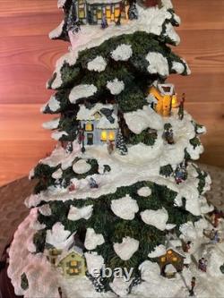 Thomas Kincade s Village Christmas Tree 2004 Bradford Edition Illuminated Tree