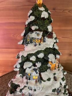 Thomas Kincade s Village Christmas Tree 2004 Bradford Edition Illuminated Tree