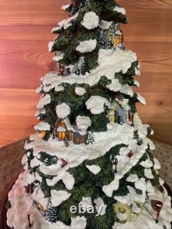 Thomas Kincade s Village Christmas Tree 2004 Bradford Edition Illuminated Tree