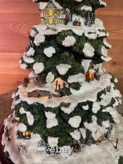 Thomas Kincade s Village Christmas Tree 2004 Bradford Edition Illuminated Tree