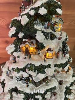 Thomas Kincade s Village Christmas Tree 2004 Bradford Edition Illuminated Tree