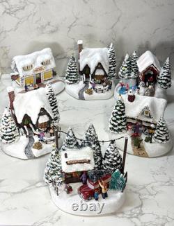 Thomas Kinkade Christmas Houses Set of 6